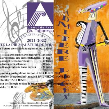 Afis admitere liceu 2021-2021